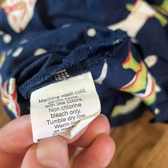 J Crew Sea Creatures Light Cotton Button-Back Beach Top 2006 - Picture 6 of 6